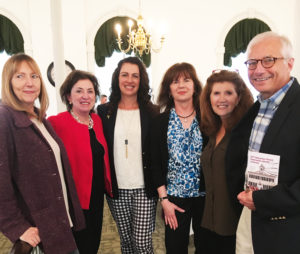 Stephanie Herz, Ann Baiada, Julie Maravich, Cathy Hartley, Lynne Brill, and Lenny Wagner at the NJ Historic Preservation Awards in Mt. Holly.